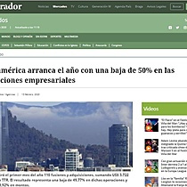 Latinoamrica arranca el ao con una baja de 50% en las transacciones empresariales